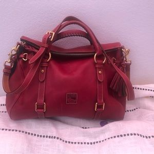 Dooney & Bourke Florentine Leather Red Satchel